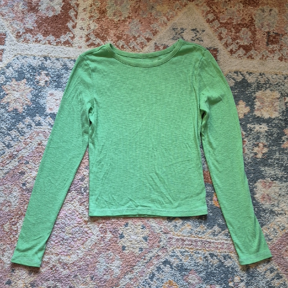 Universal Thread Mint Green Ribbed Top